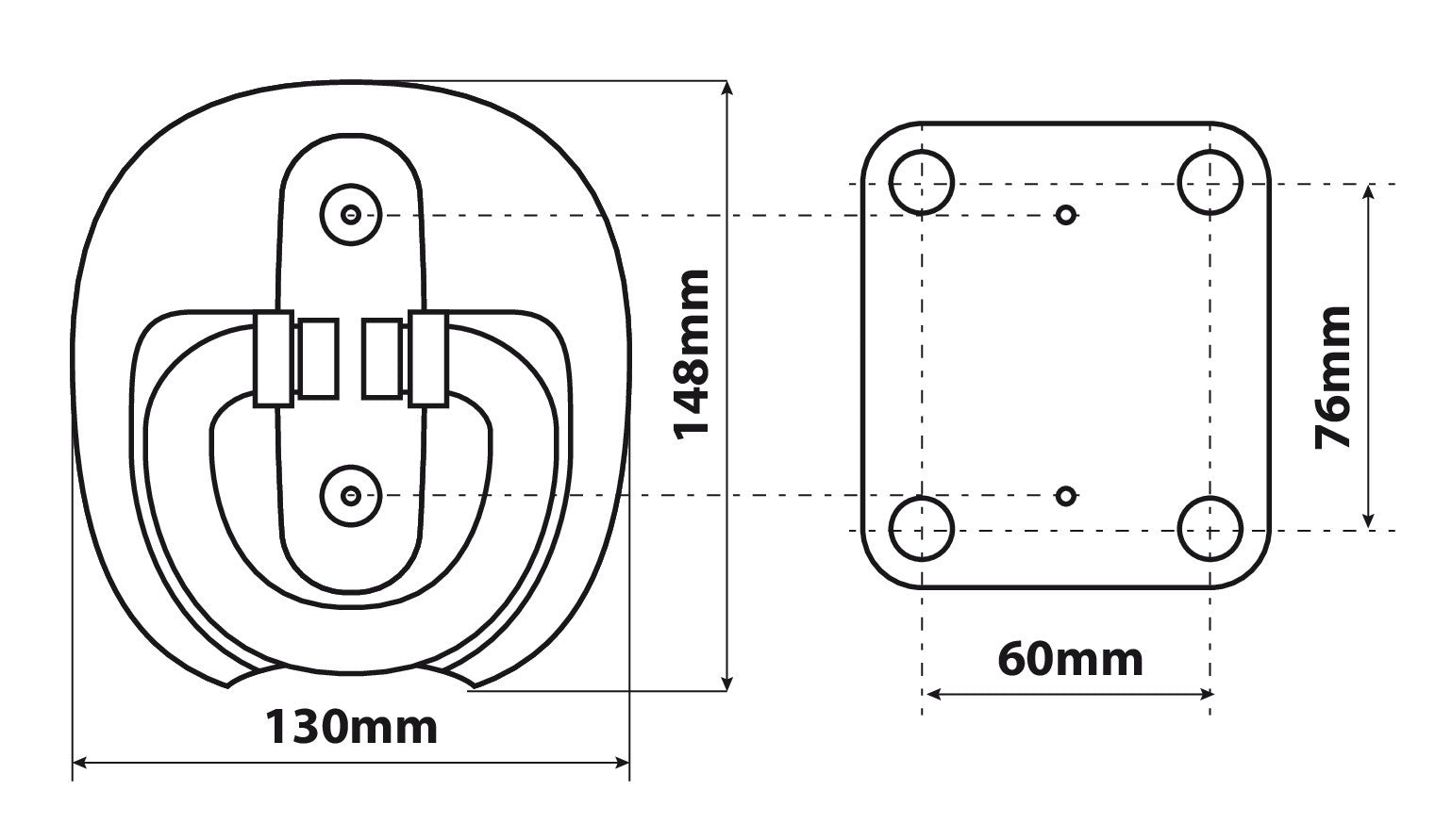 Shield 4, ancoraggio per moto da installare a pavimento