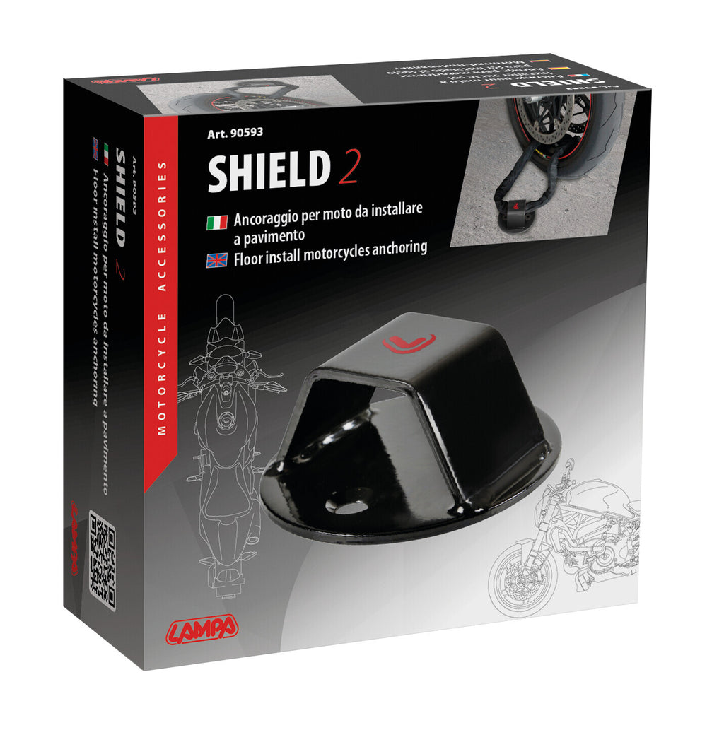 Shield 2, ancoraggio per moto da installare a pavimento
