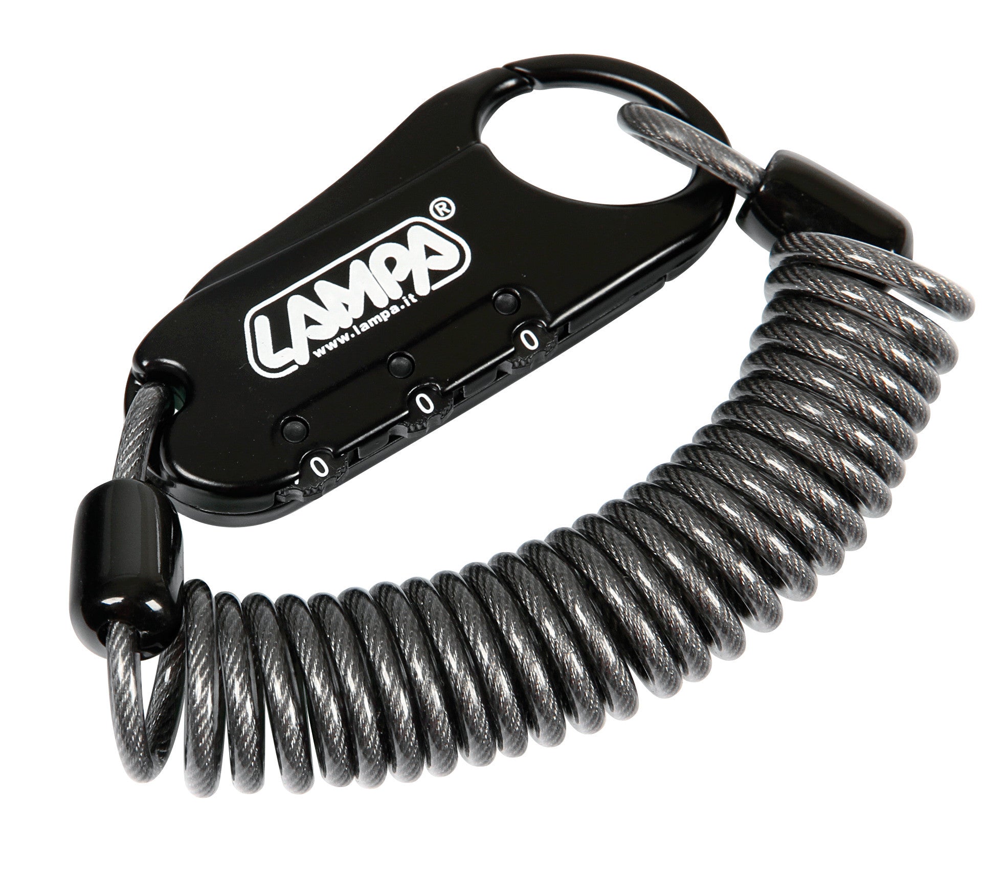 Raptor, lucchetto antifurto con cavo a spirale - 150 cm