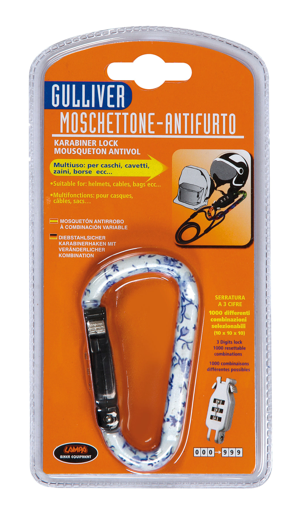 Gulliver, moschettone-antifurto - Floral