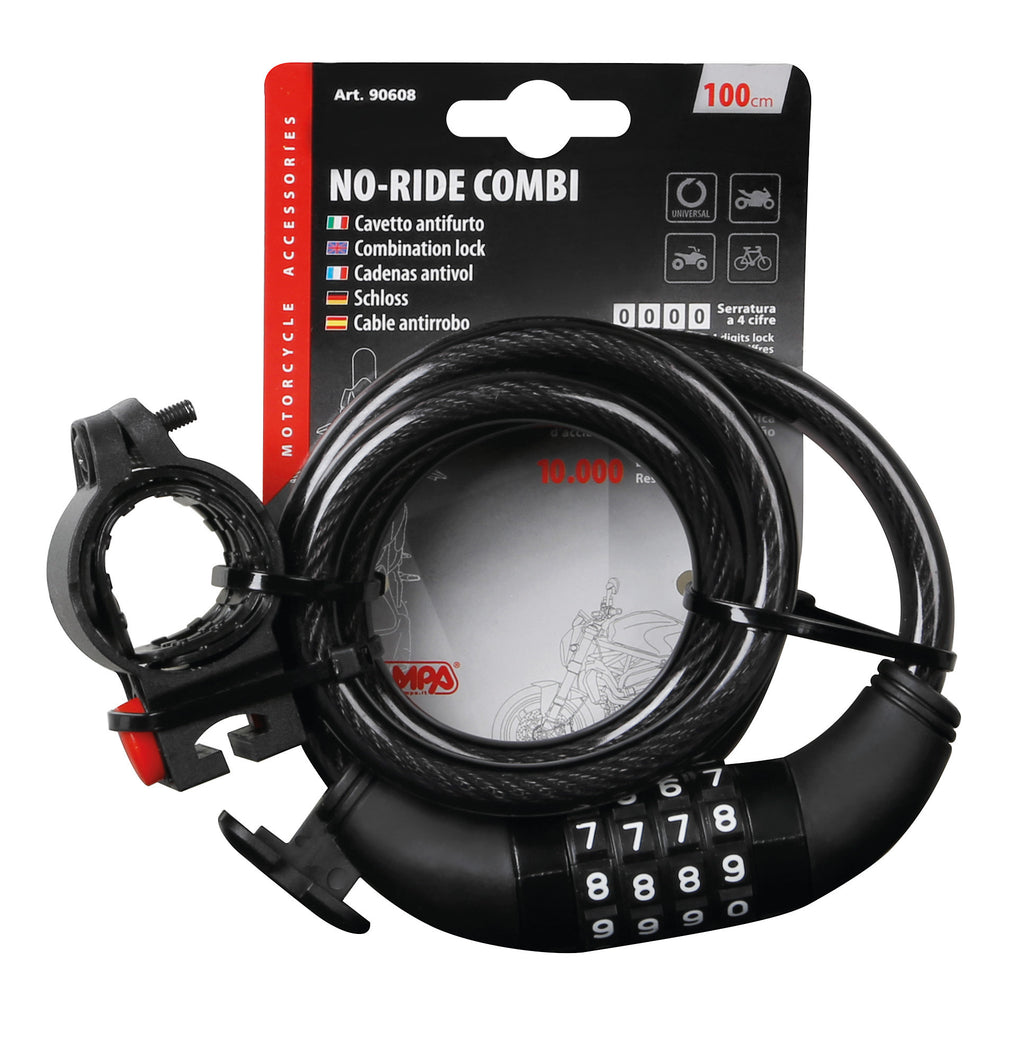 No-Ride Combi, cavetto antifurto - 100 cm