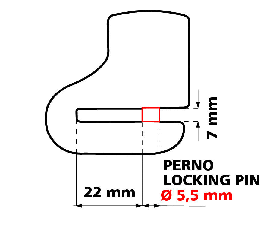 Bite, lucchetto bloccadisco - Perno Ø 5,5 mm