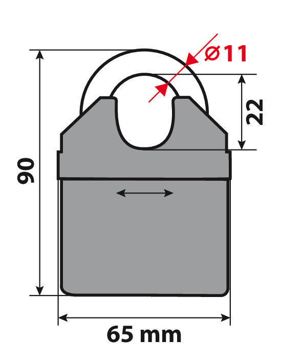C-Lock 200, catena antifurto - 200 cm