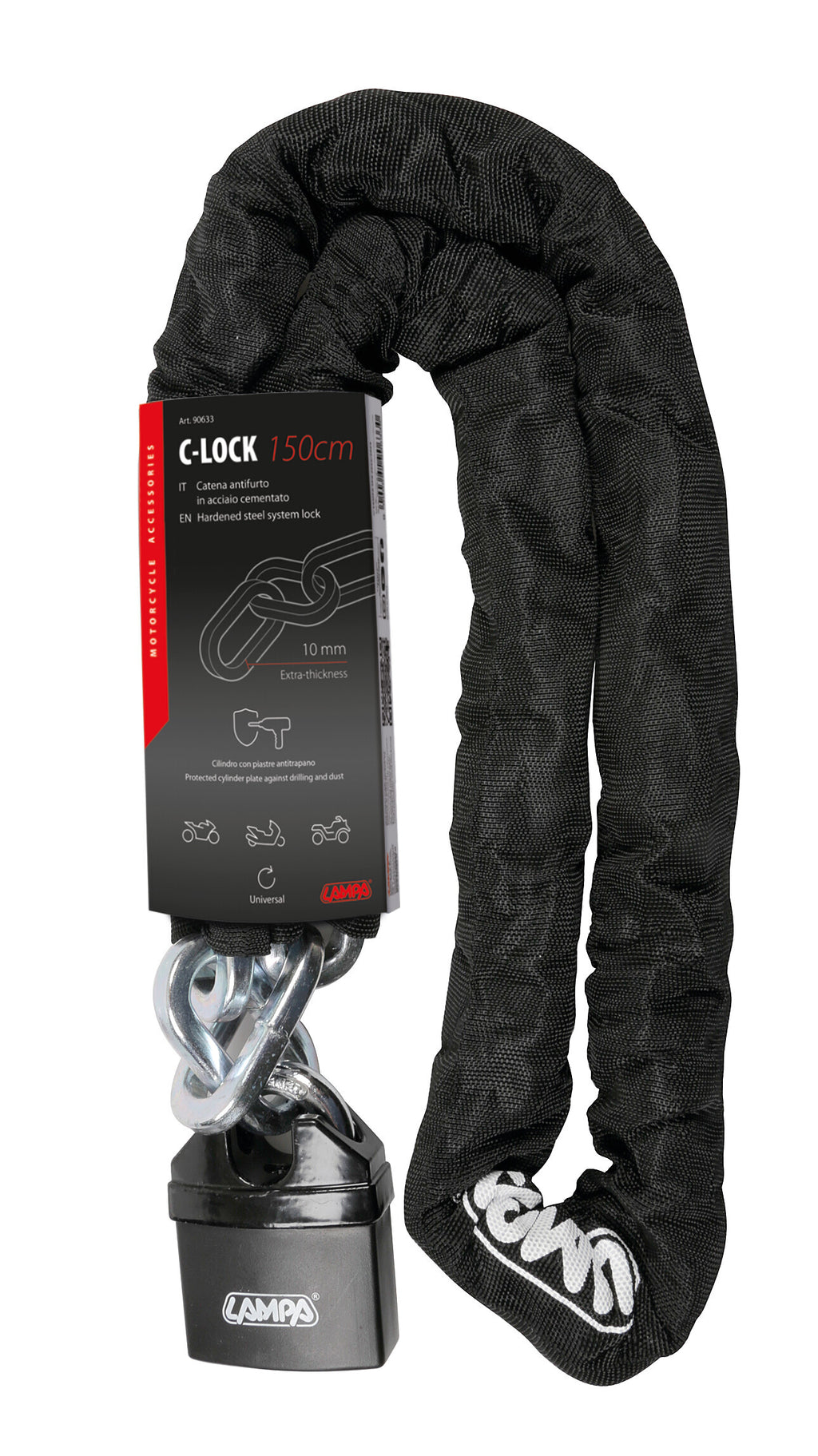 C-Lock 150 Plus, catena antifurto - 150 cm
