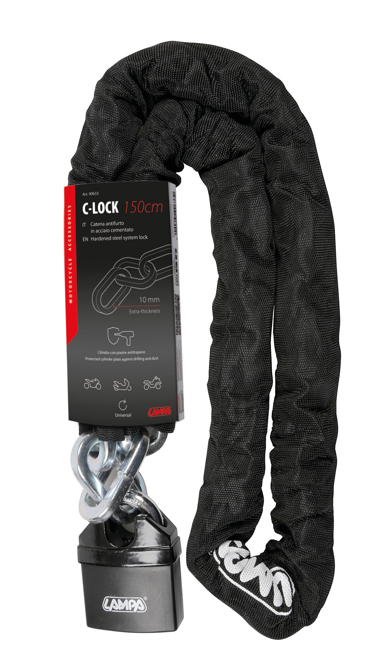 C-Lock 150 Plus, catena antifurto - 150 cm