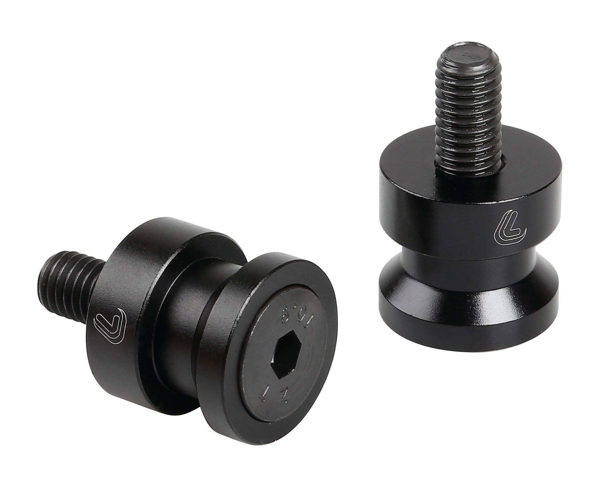 Coppia supporti cavalletto - M10x1,50 mm - Nero
