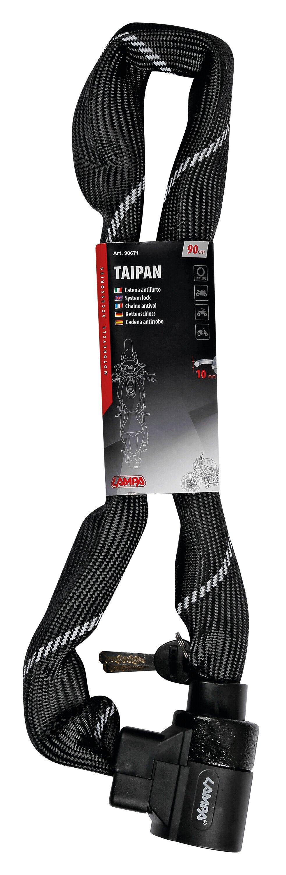 Taipan, catena antifurto - 90 cm