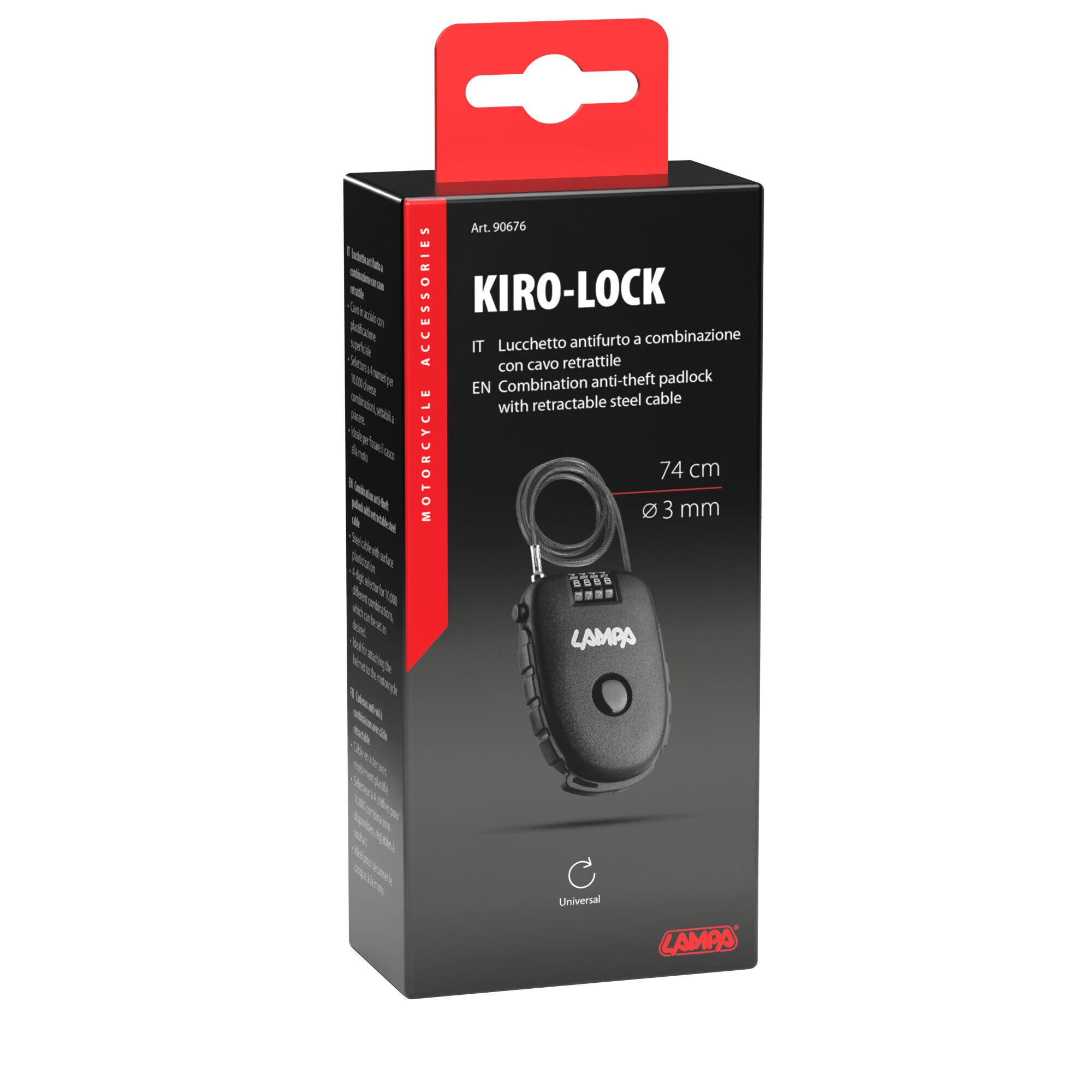Kiro-Lock, lucchetto antifurto a combinazione