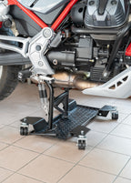 Carrello sposta moto per cavalletto centrale