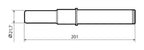 Pin per cavalletti monobraccio - Ø 21,8 - 25,9 mm
