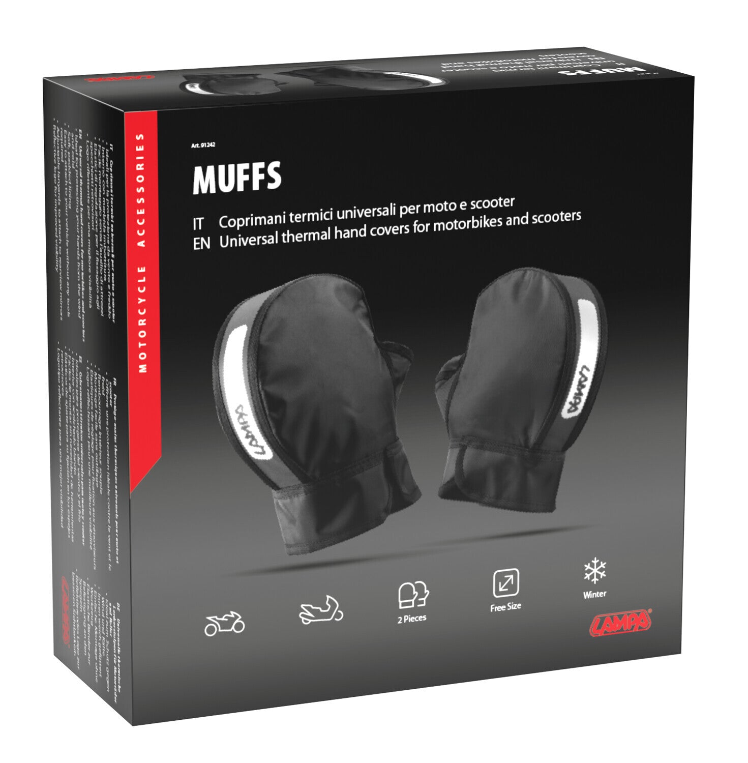 Muffs, coprimani termici universali per moto e scooter