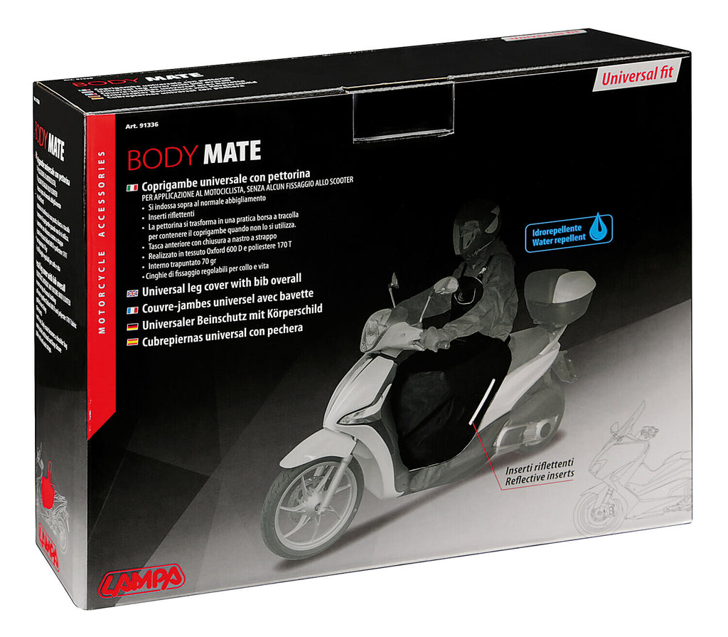 Body-Mate, coprigambe universale con pettorina