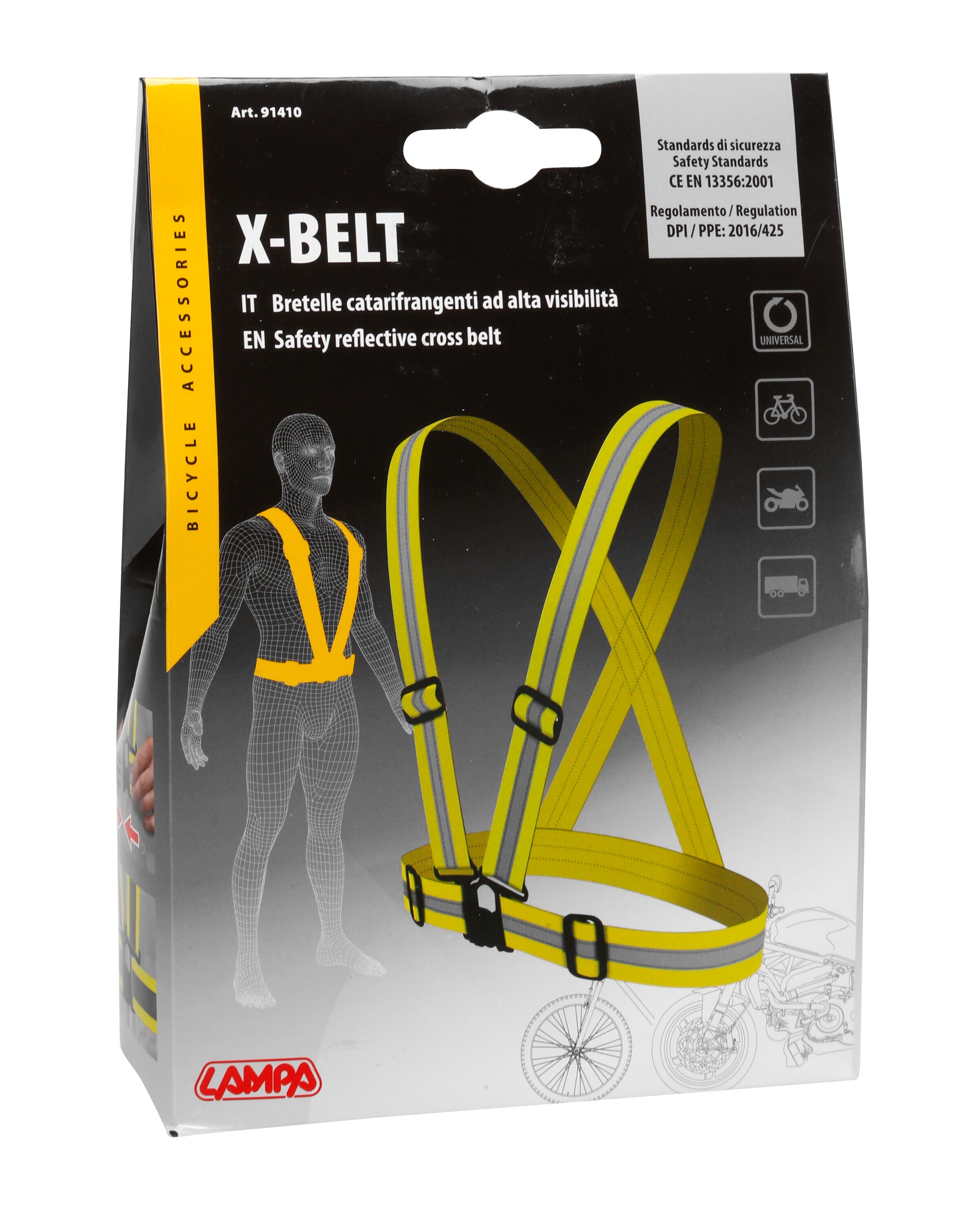 X-Belt, bretelle catarifrangenti - Giallo