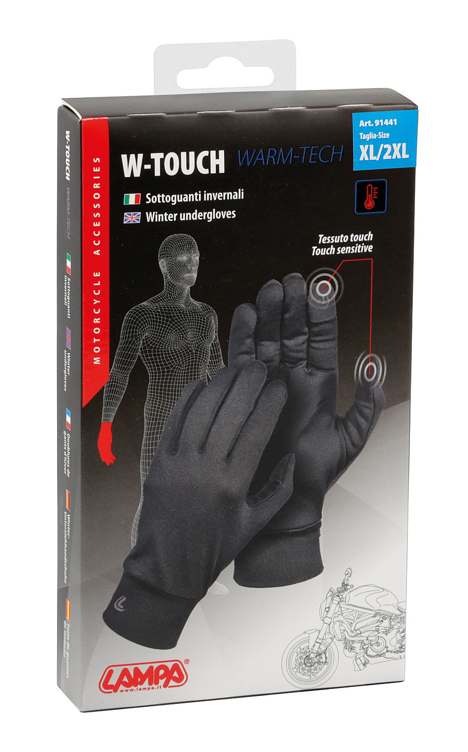 W-Touch, sottoguanti invernali - XL / XXL