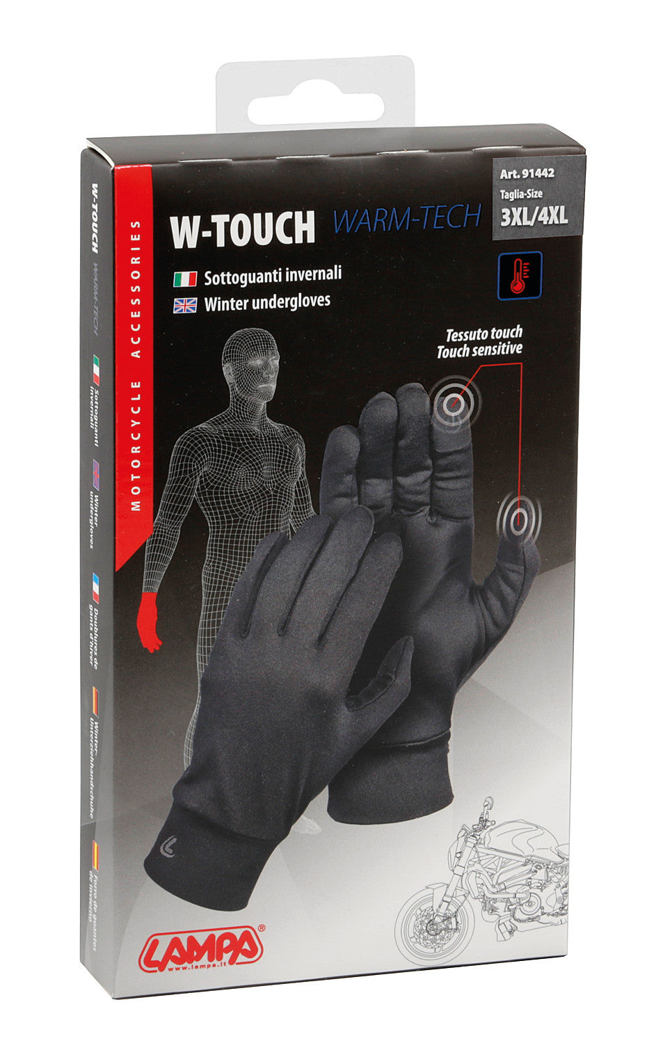 W-Touch, sottoguanti invernali - 3XL / 4XL