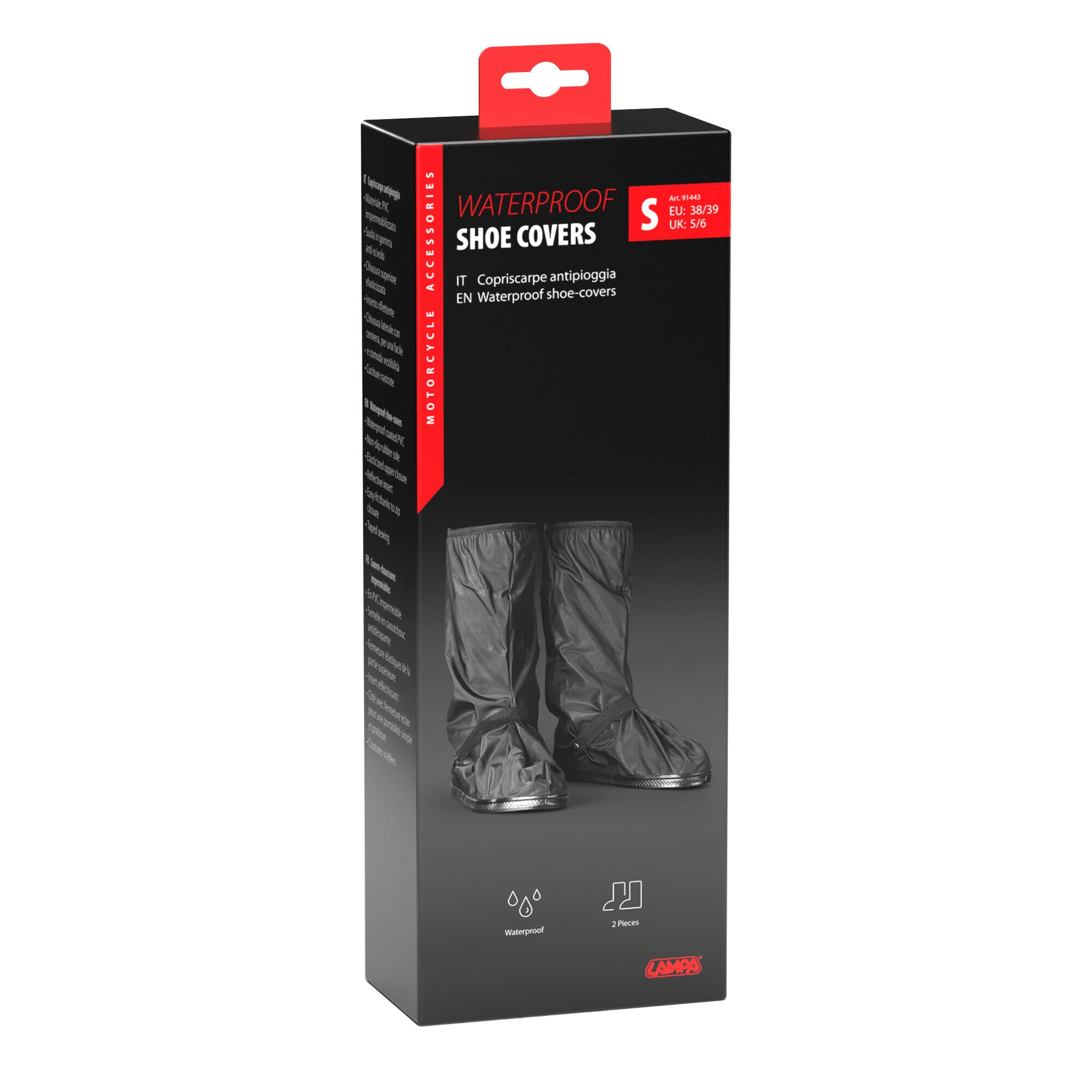 Waterproof Shoe Covers, copriscarpe antipioggia - S - 38-39