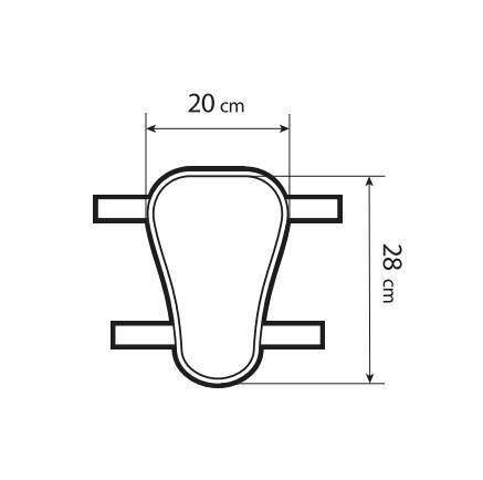 Gelpad Air, cuscino traspirante in gel per moto e scooter - M - 20x28 mm