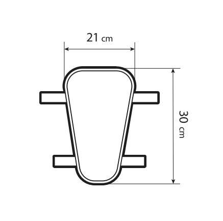 Gelpad Air, cuscino traspirante in gel per moto e scooter - L - 21x30 mm