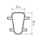 Gelpad Air, cuscino traspirante in gel per moto e scooter - L - 21x30 mm