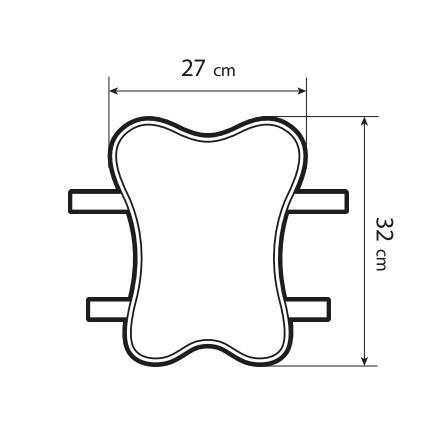 Gelpad Air, cuscino traspirante in gel per moto e scooter - XL - 27x32 mm