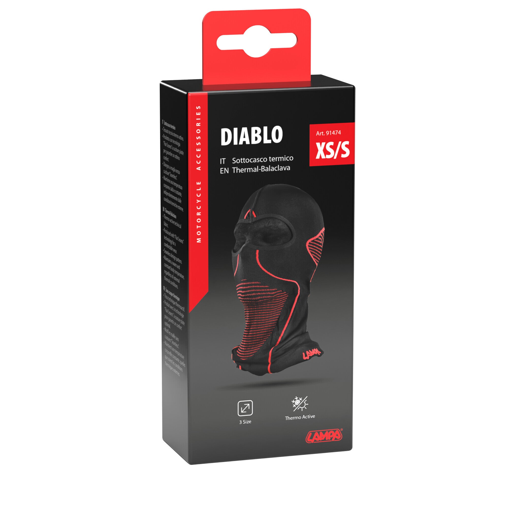 Diablo, sottocasco termico - XS/S - 53-56 cm