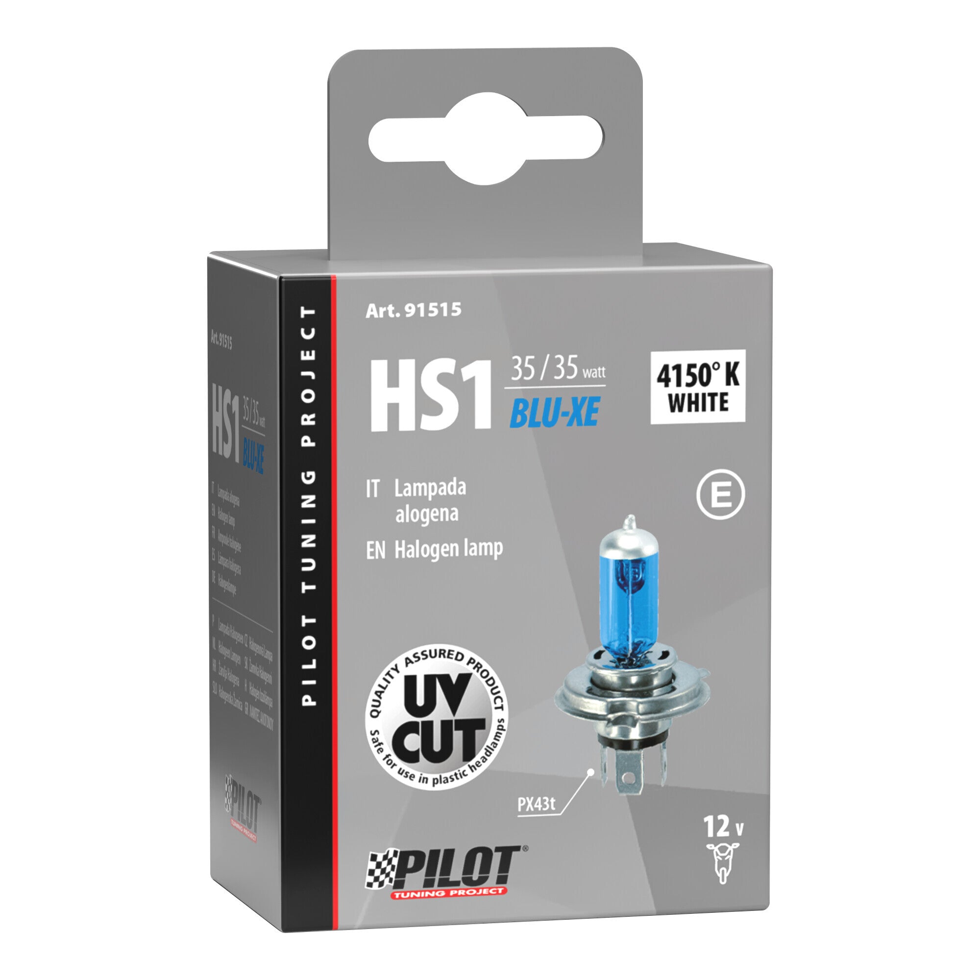 12V Lampada alogena Blu-Xe - HS1 - 35/35W - PX43t - 1 pz - Scatola