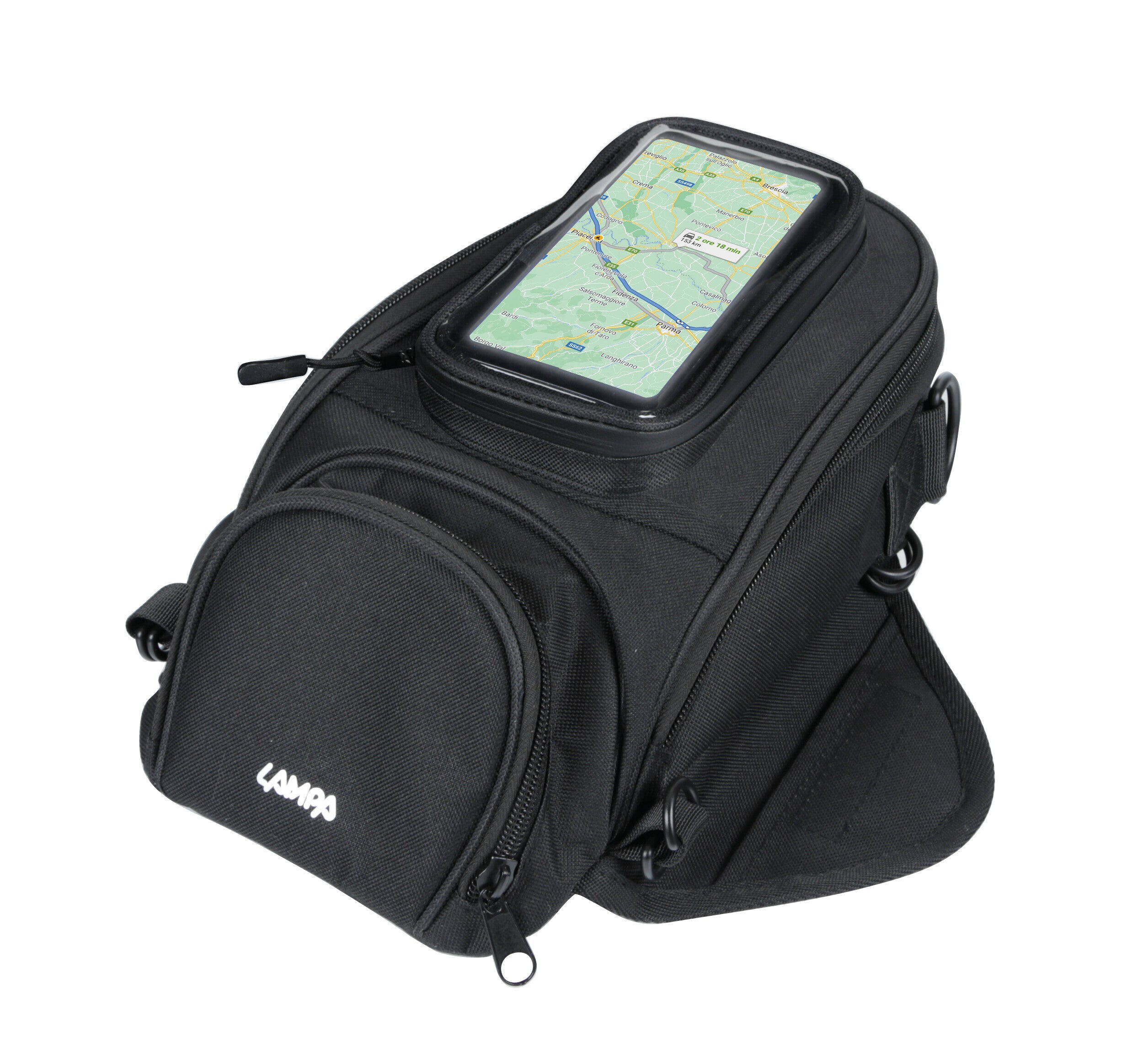 T-Voyager 4 in 1 Tank-Bag, borsa magnetica per serbatoio con kit 3 borselli intercambiabili