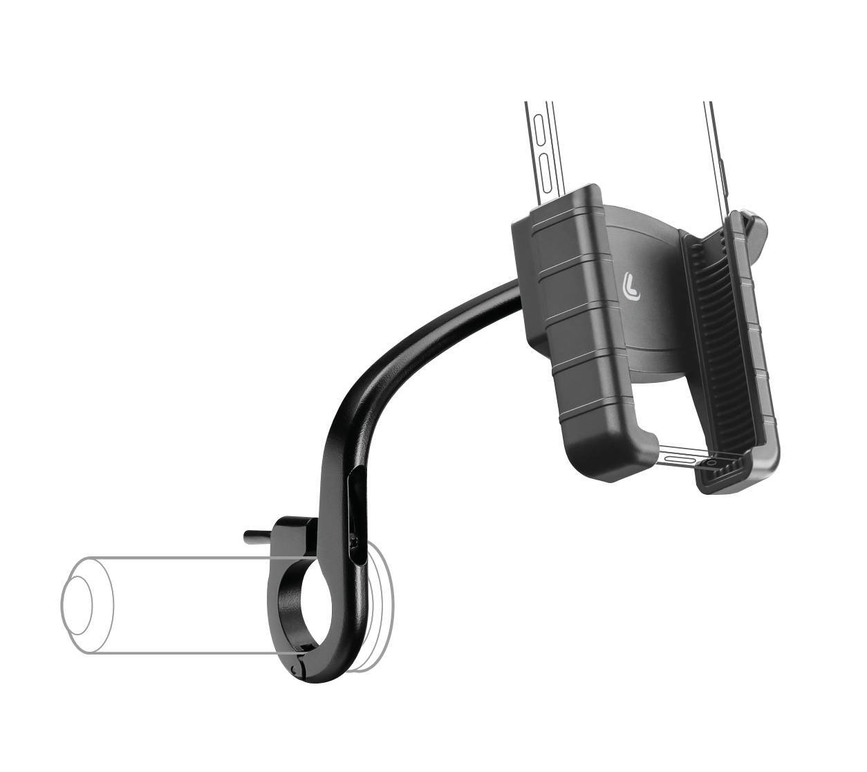 Smart Handle Grip, porta telefono con fissaggio alla manopola sinistra dello scooter