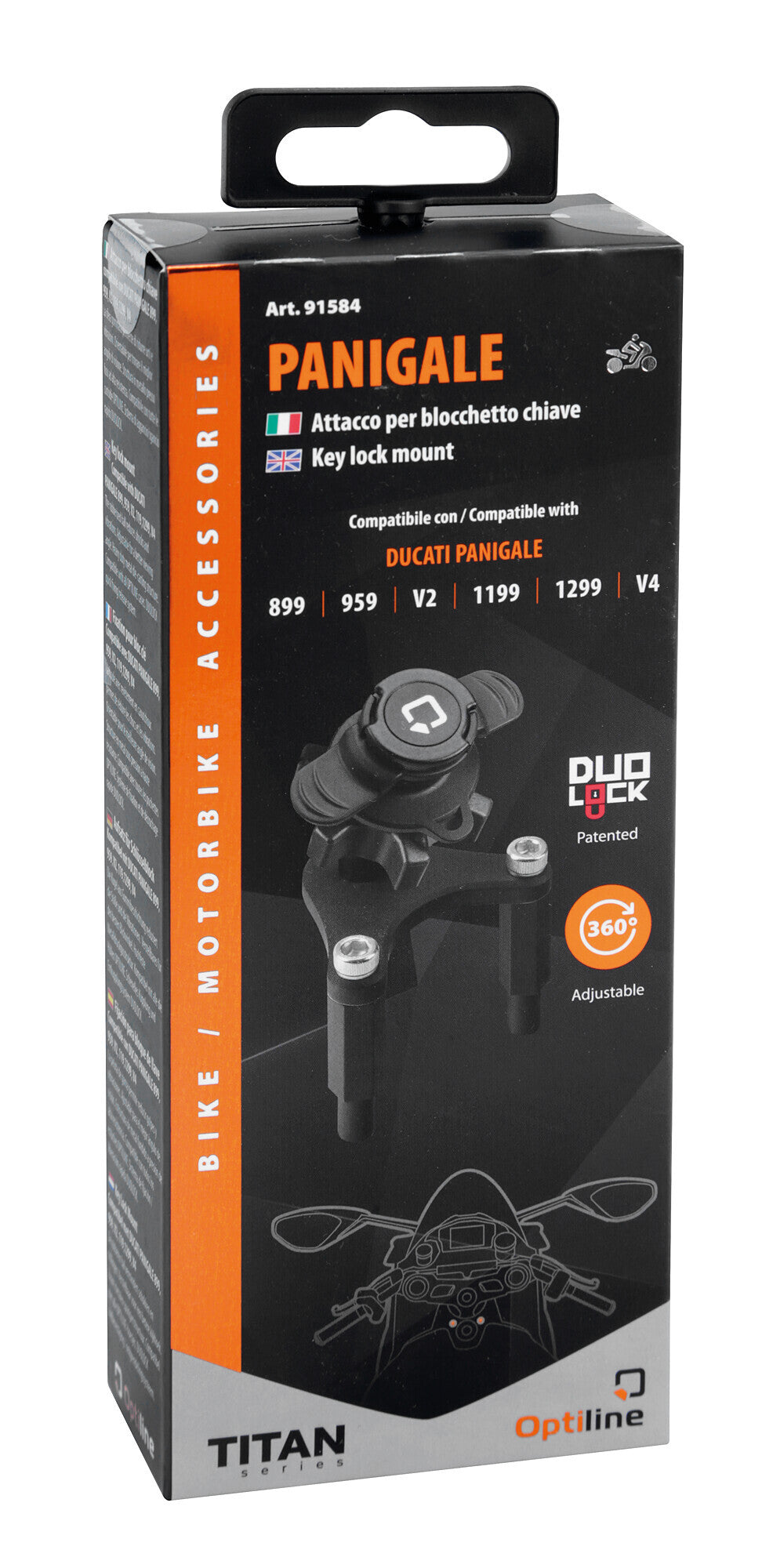 Panigale, attacco per blocchetto chiave compatibile con Ducati Panigale 899, 959, V2, 1199, 1299, V4