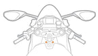 Panigale, attacco per blocchetto chiave compatibile con Ducati Panigale 899, 959, V2, 1199, 1299, V4