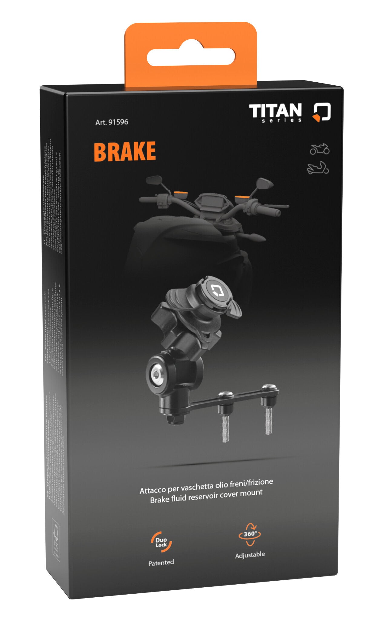 Titan Brake, supporto con attacco per vaschetta olio freni/frizione