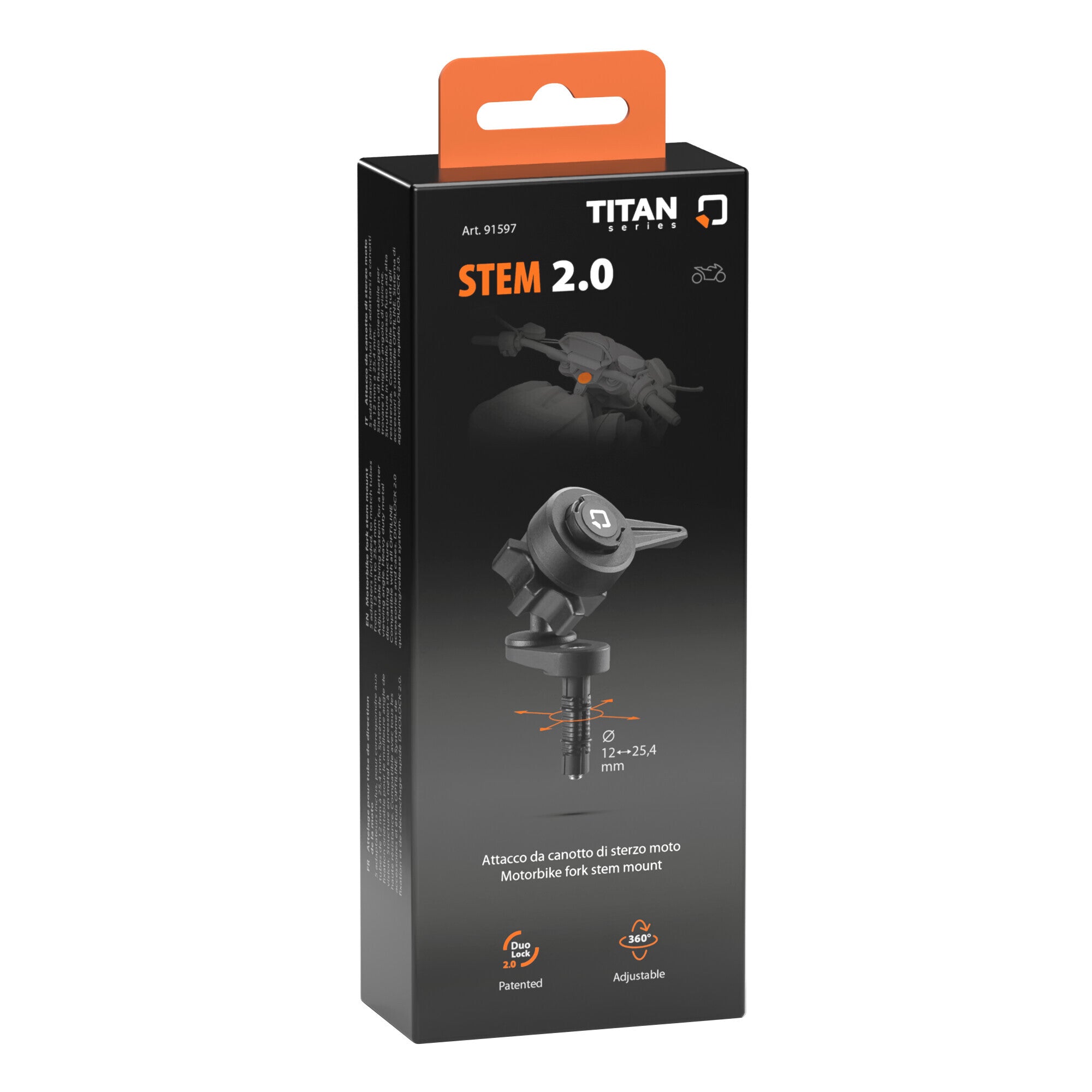 Titan Stem 2.0, supporto con attacco per canotto di sterzo