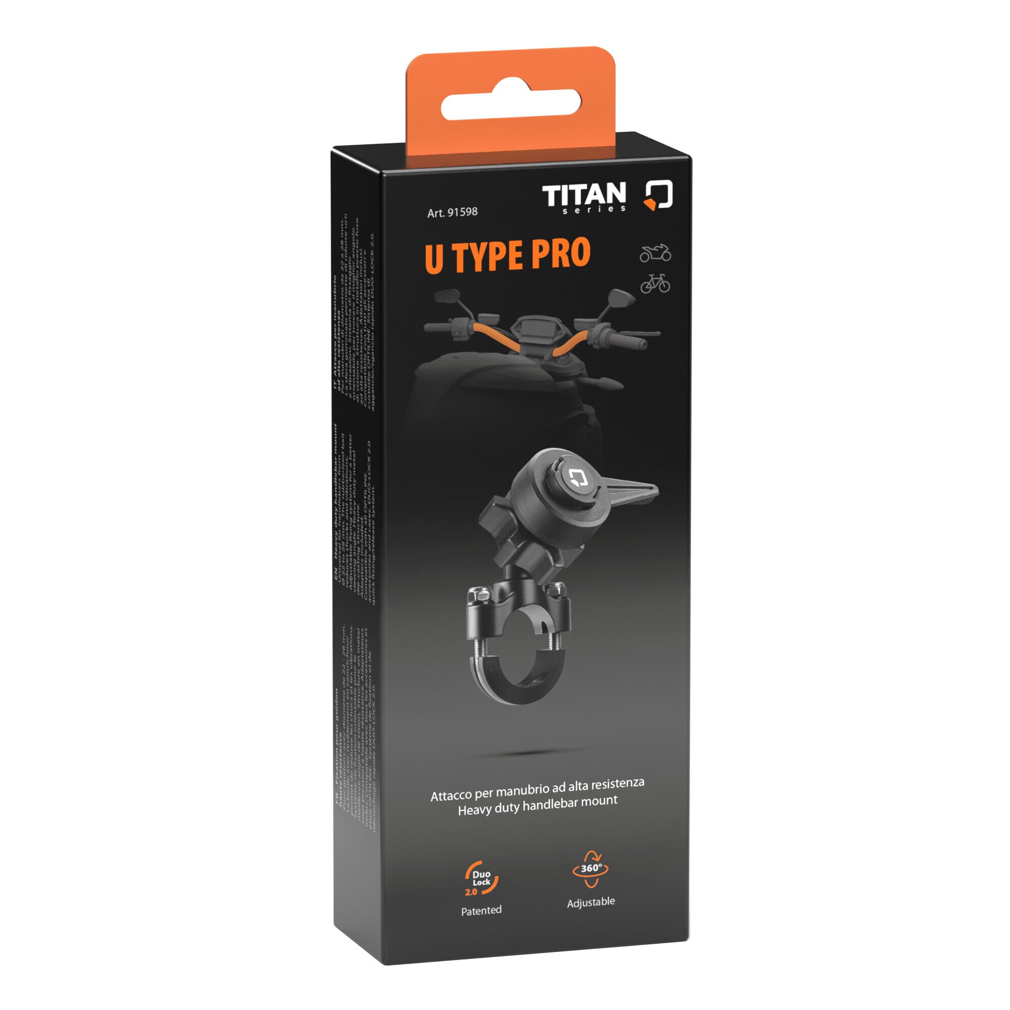 Titan U Type Pro, supporto con attacco per manubrio ad alta resistenza