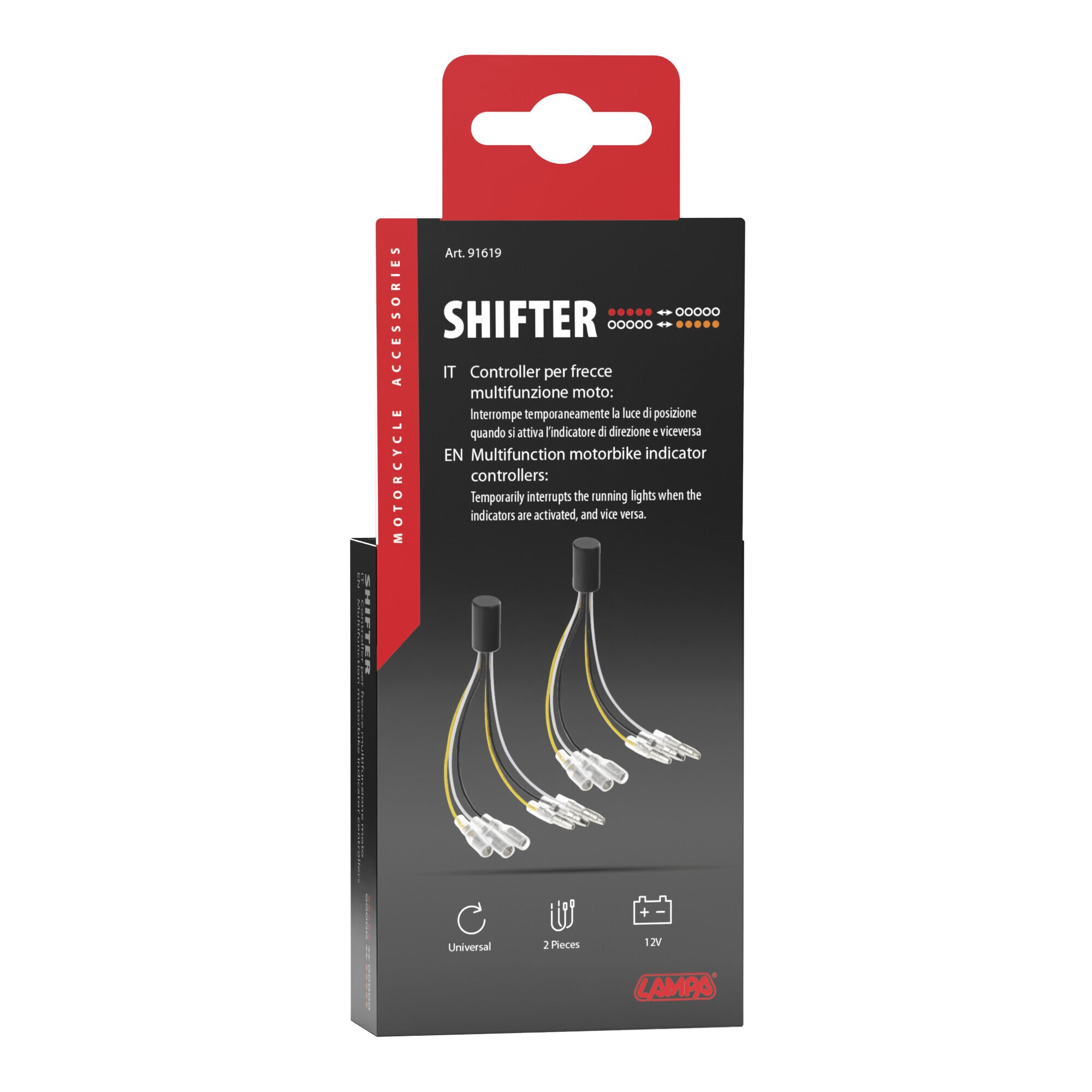 Shifter, controller per indicatori di direzione multifunzione moto