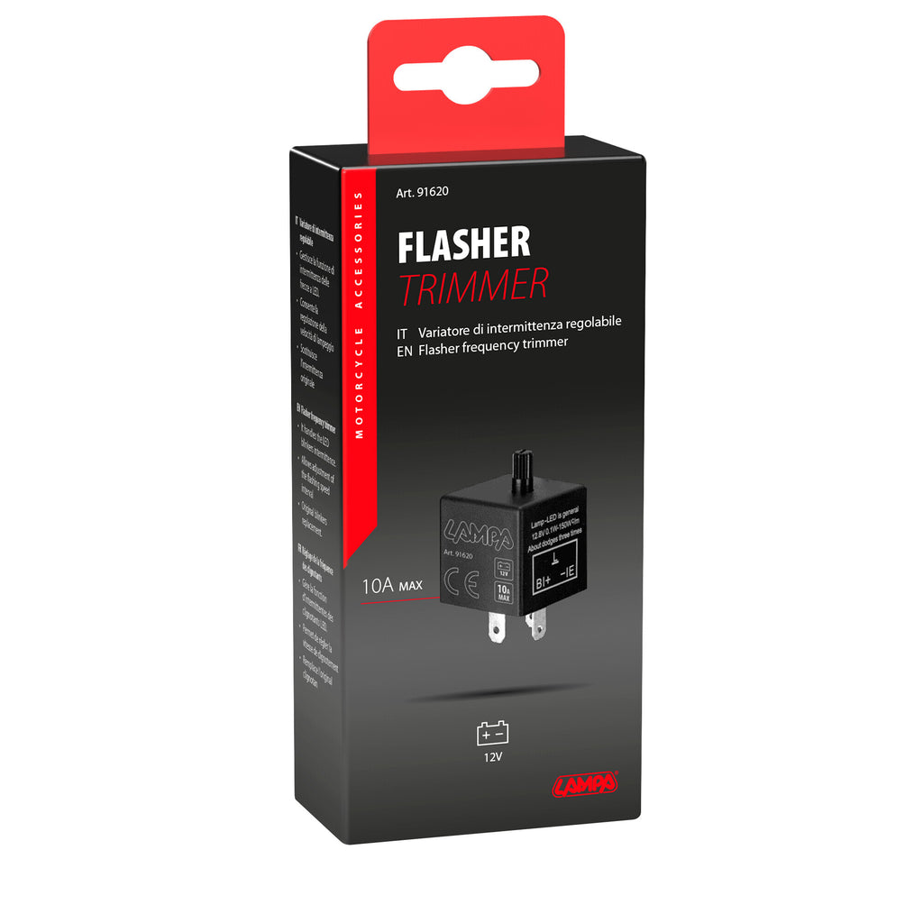 Flasher Trimmer, variatore velocità di intermittenza - 12V - 10A