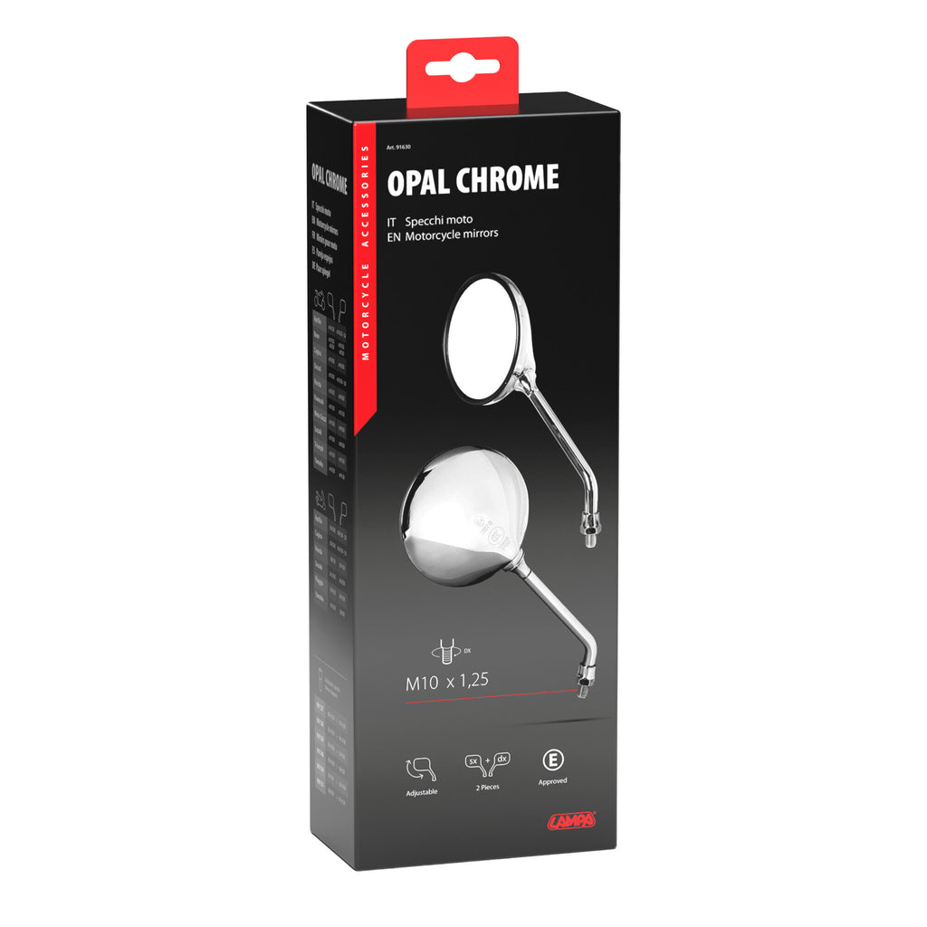 Opal Chrome, coppia specchi retrovisori