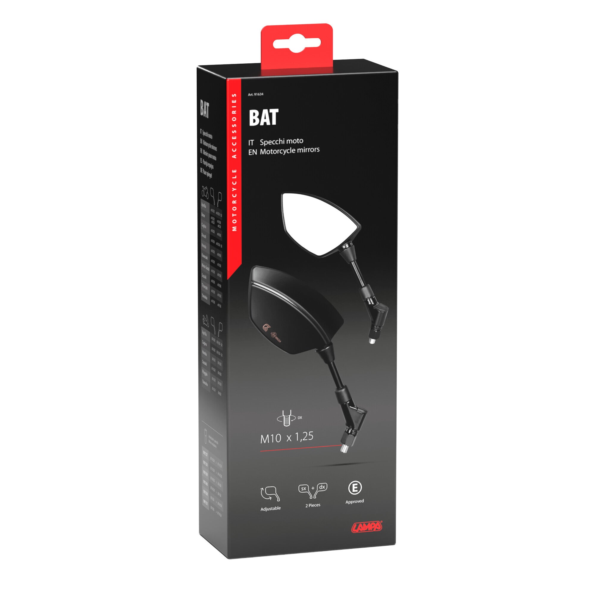 Bat, coppia specchi retrovisori