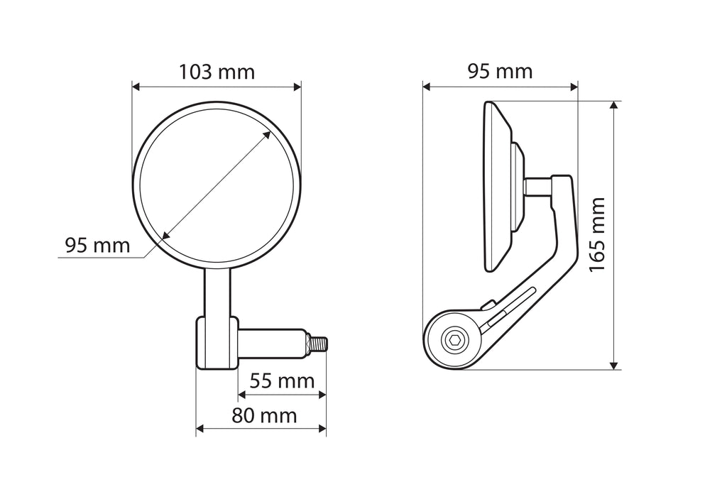 Oculus, coppia specchi retrovisori