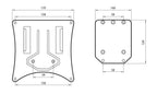 Easy-Off, portatarga con sistema estraibile per targhe moto enduro/fuoristrada