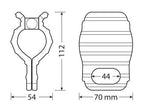Morsetti manopole moto per nastri tensori, 2 pz
