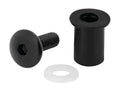 Screen Fit-Kits, kit dadi gommati con viti e rondelle (5 MA) - 10 pz - Nero