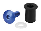Screen Fit-Kits, kit dadi gommati con viti e rondelle (5 MA) - 10 pz - Blu
