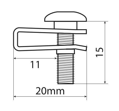 Clip Fit-Kits, kit clip di fissaggio per carene (5 MA) - 10 pz - Nero