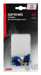 Clip Fit-Kits, kit clip di fissaggio per carene (5 MA) - 10 pz - Blu