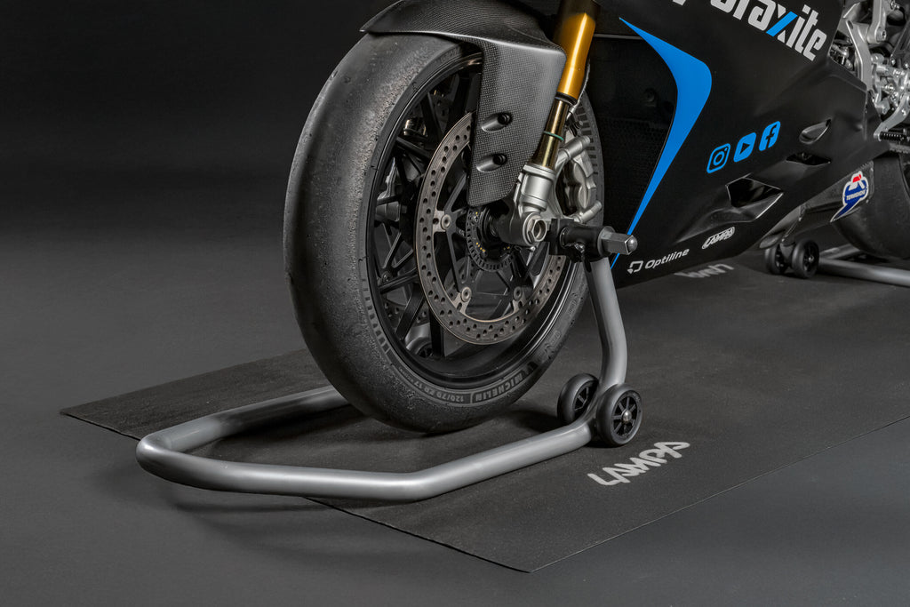 Cavalletto anteriore per moto