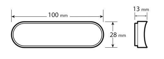 Catarifrangenti adesivi per forcelle, 2 pz