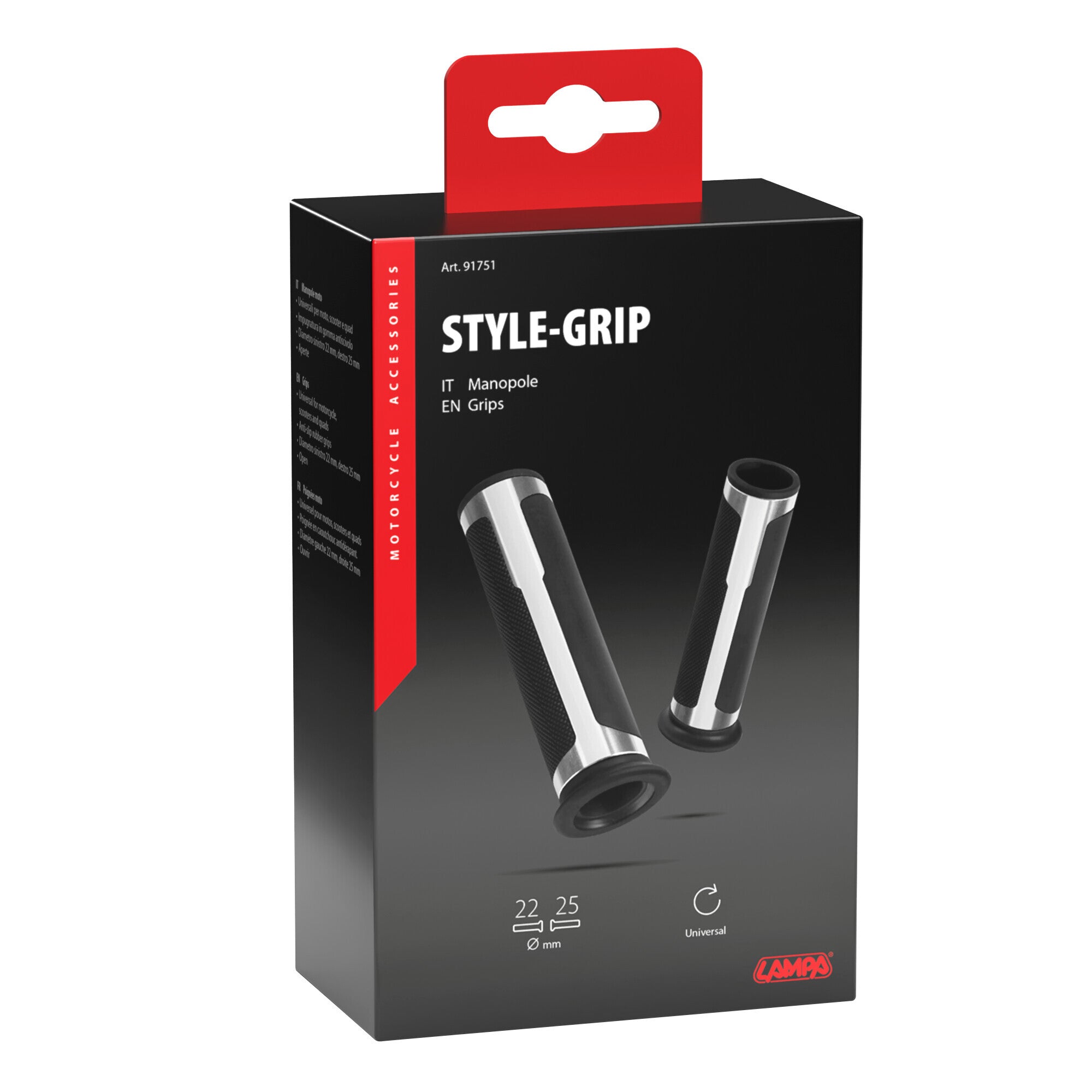 Style-Grip, manopole universali - Argento