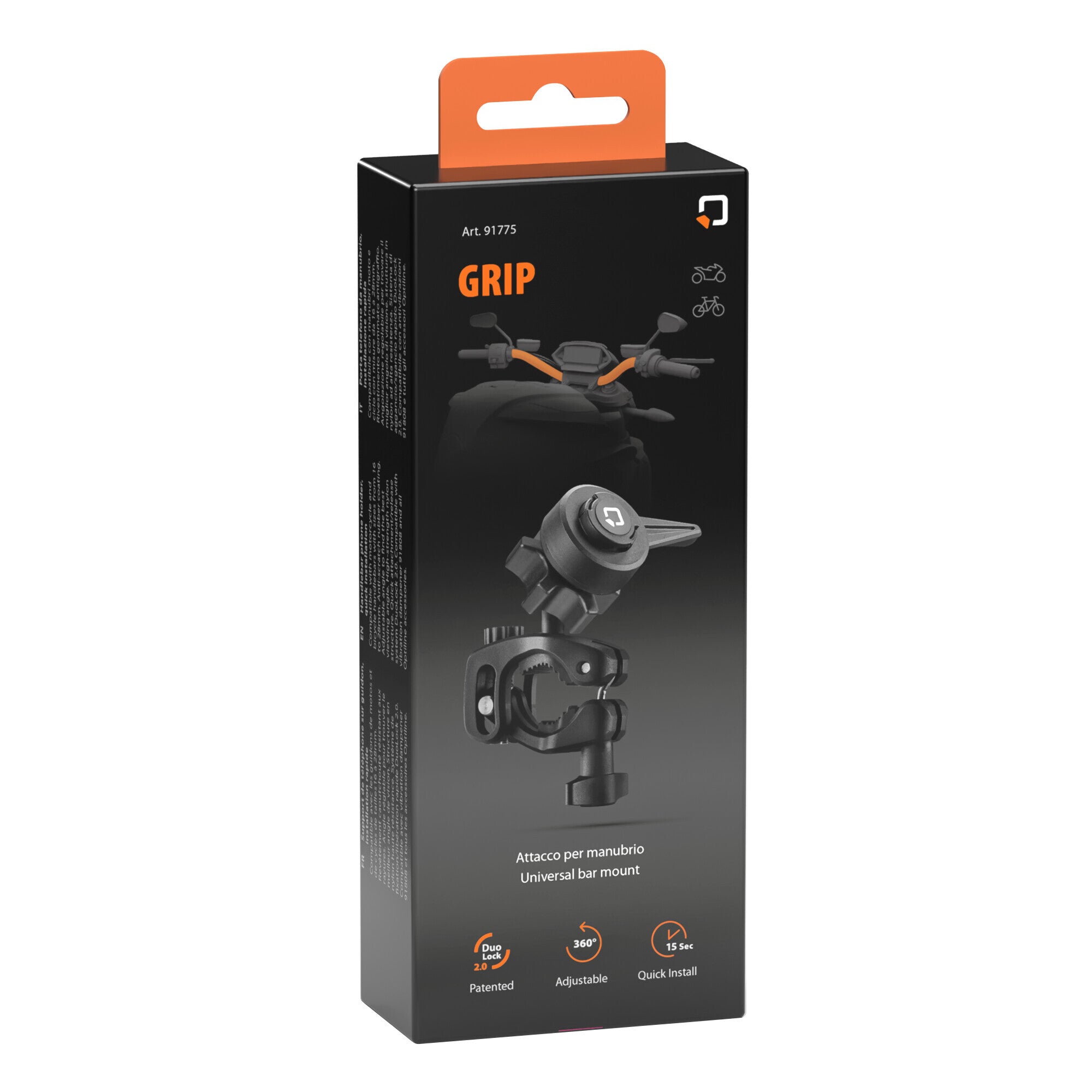 Grip, porta telefono da manubrio, installazione rapida