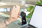 Mag Wireless Stand, Porta telefono magnetico da casa/ufficio con ricarica wireless