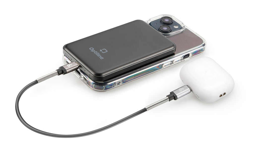 Mag Power 5000, caricabatterie portatile compatibile con Mag Case Optiline e tecnologia MagSafe